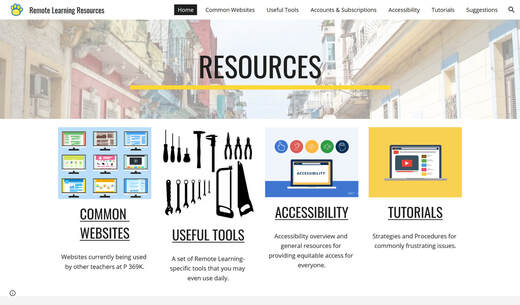 Screenshot of Remote the P 369K Learning Resource Site